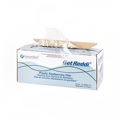 Pitt Plastics FSW1202K Get Reddi Film Roll - 12" x 2000', Clear Plastic, Cutter Box