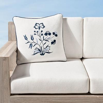 Ella Floral Indoor/Outdoor Pillow - Sand - Frontgate