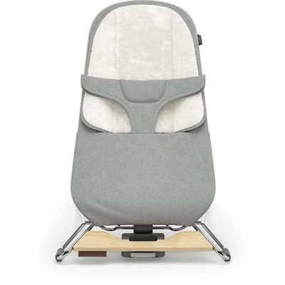 UPPAbaby Mira 2-in-1 Bouncer and Seat - Stella (Grey Melange / Silver Frame / Maple Wood)