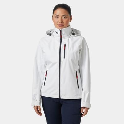 Helly Hansen Women’s Crew Hooded Sailing Jacket 2.0 White L