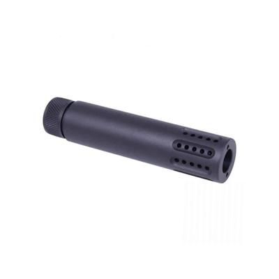 Guntec USA Slip Over Barrel Shroud w/Multi Port Muzzle Brake 458 Socom 5/8x32 Anodized Black 1326-MB-P-458