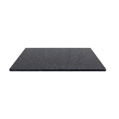 Art Marble Q40930X72 30" x 72" Rectangular Quartz Table Top - Indoor/Outdoor, Blue Galaxy, Black