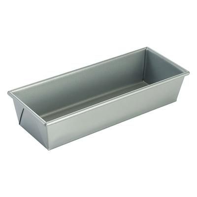 Winco HLP-124 1 1/2 lb Loaf Pan - 12 1/4"L x 4 1/2"W x 2 3/4"D, Aluminized Steel, Silver