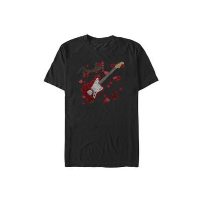Men's Big & Tall Rosey Guitar Tops & Tees by Mad Engine in Black (Size 3XLT)