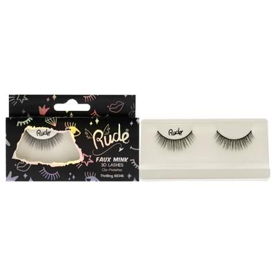Essential Faux Mink 3D Lashes - Thrilling by Rude Cosmetics for Women - 1 Pc Pair