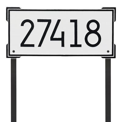 Montclair Yard Plaque - White/Black - Grandin Road