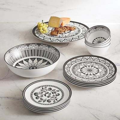 Nahla Melamine Dinnerware - 12-piece Dinnerware Set - Frontgate