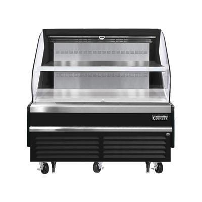 Everest Refrigeration EOMH-60-B-35-T 60" Horizontal Open Air Cooler w/ 2 Levels, Black, 115v