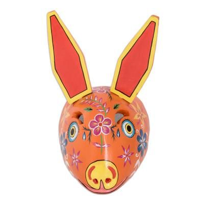 Wood mask, 'Dancing Rabbit'