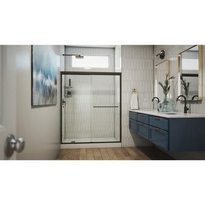 Dreamline DreamLine Alliance Pro 56 - 60 inch W x 76 3/8 inch H Semi-Frameless Bypass Shower Door in Oil Rubbed Bronze SDAL60W760VXX06