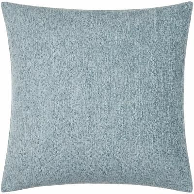 Zihna 22" Square Modern Slate Blue/White Throw Pillow - Boutique Rugs
