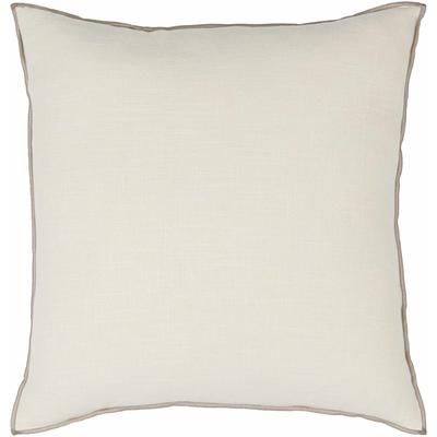 Tobin 18" Square Modern Cotton Beige/Taupe Throw Pillow - Boutique Rugs