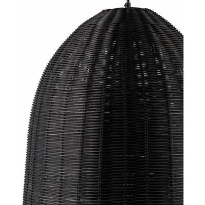 Marabella 19"L x 19"W x 95"H Rustic Black Pendant - Boutique Rugs