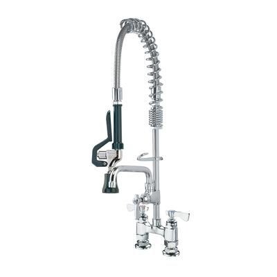 Krowne 18-406L 24 7/8"H Deck Mount Pre Rinse Faucet - 1.2 GPM, Base with Nozzle, Stainless Steel