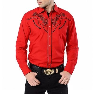 Retrò Vintage Blusa / Camicia Cowboy del West Costume Per uomo Carnevale Mascherata Feste Casual Quotidiano Adulti Top
