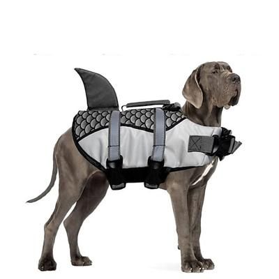 Cane Gilet Giubbotto di Salvataggio Giubbotto di Salvataggio per Cani Squalo Moda Carino Riflettente Sport e Outdoor Sicurezza Spiaggia Piscina Abbigliamento per Cani for Husky Golden Retriever