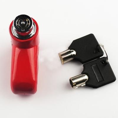 Lucchetto bici Blocco del freno a disco bloccaggio di sicurezza Antifurto Sicurezza Per Bici da strada Mountain bike Bicicletta a scatto fisso Ciclismo Metallo Nero Rosso 1 pcs