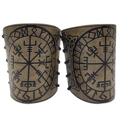 Retrò Vintage Medievale 17° secolo Armatura Mascherata Polsino Cavaliere Vichingo Straniero Ranger Elfico Tiro con l'arco Costume Per uomo Per donna Vichingo Mascherata Festa / Sera Adulti 1 Supporto