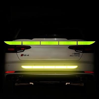 5 pezzi / set adesivi riflettenti per auto adesivo di avvertimento per auto impermeabile nastro riflettente adesivi per decalcomanie per auto adesivi per carrozzeria accessori per auto