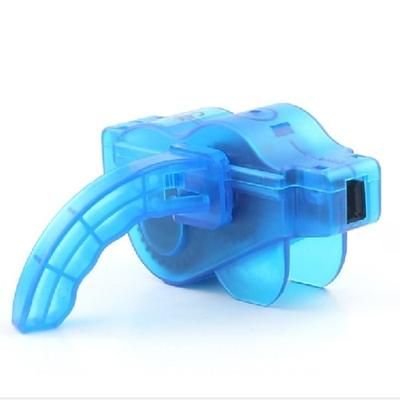 Spazzola per catena bici Strumento per pulizia catena bici Lavaggio facile Utensile rotante per pulizia Spazzole rotanti a 360° Conveniente Per Bici da strada Mountain bike Ciclismo Plastica ABS Blu