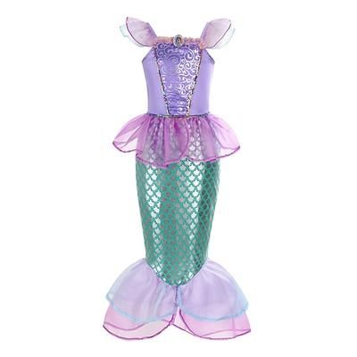 Sirena Coda da Sirena Ariel Aqua Princess Vestito Costume per festa a tema Cosplay for Ragazze Bambini Halloween Carnevale Settimana del libro