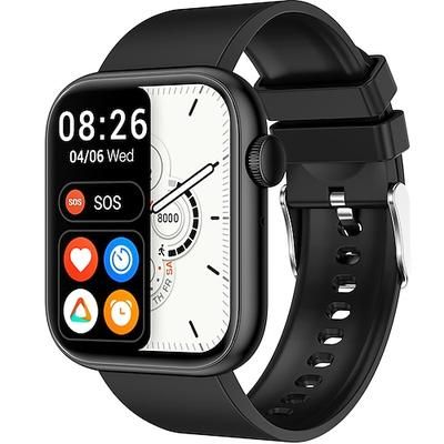 imosi qx7 smart watch 1.85 pollici smartwatch fitness running watch bluetooth monitoraggio della temperatura pedometro promemoria chiamate compatibile con android ios donna uomo impermeabile lunga