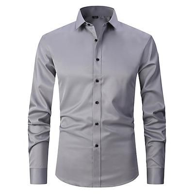 Classico Anni Ruggenti Anni 1920 Camicia Gentiluomo Gangster Testimoni dello Sposo Slim Fit Costume Per uomo Matrimonio Ospite di nozze Abbigliamento da sera Adulti Camicia