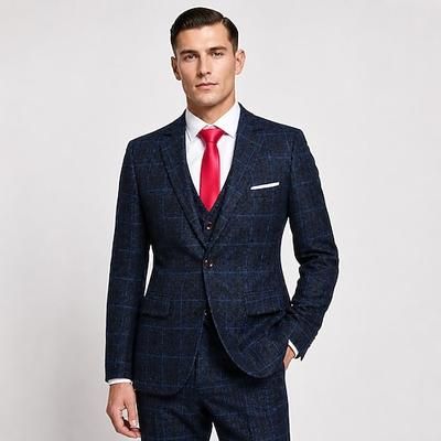 Anni Ruggenti Anni 1920 Retrò Vintage Gilet Abito a Tre Pezzi Pantaloni del Vestito Il grande Gatsby Gentiluomo Gangster Testimoni dello Sposo Costume Per uomo Mascherata Matrimonio Ospite di nozze