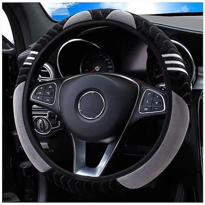coprivolante per auto in peluche antiscivolo - protezione universale da 15 pollici per una guida confortevole - accessorio di design per piccoli mostri