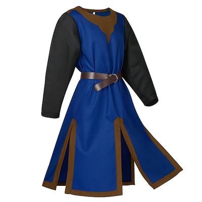 Punk Gotico Medievale Rinascimento Blusa / Camicia Tunica Guerriero Cavaliere Vichingo Crociato Tinta unita Costume Per uomo Mascherata Feste Adulti Blusa