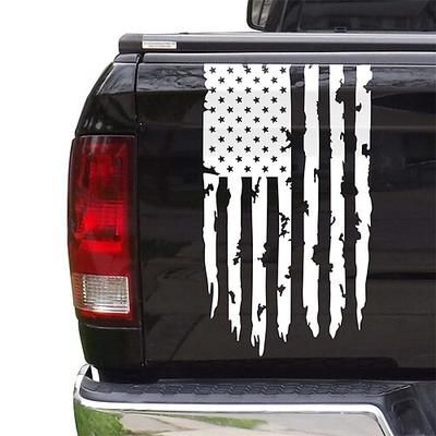 adesivo per auto con decalcomania in vinile per portellone posteriore camion bandiera americana americana compatibile con la maggior parte dei camioncini e la maggior parte dei veicoli
