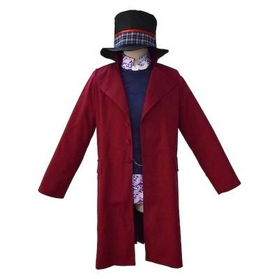 Willy Wonka Cappotto Costume Cosplay Cappello Personaggio classico delle fiabe Cosplay for Per uomo Adulti Carnevale Mascherata Settimana del libro