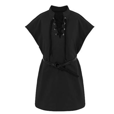 Settimana del libro 2026 Retrò Vintage Medievale Blusa / Camicia Pirata Vichingo Elfico Costume Ragazzi Vichingo Fantasia Halloween Carnevale Mascherata Adulti Camicia