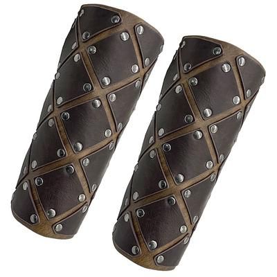 Retrò Vintage Medievale Rinascimento Armatura Polsino Tutore per polso Pirata Vichingo Crociato Ranger Guerriera Tiro con l'arco Costume Per uomo Vichingo Carnevale Mascherata Feste LARP Adulti