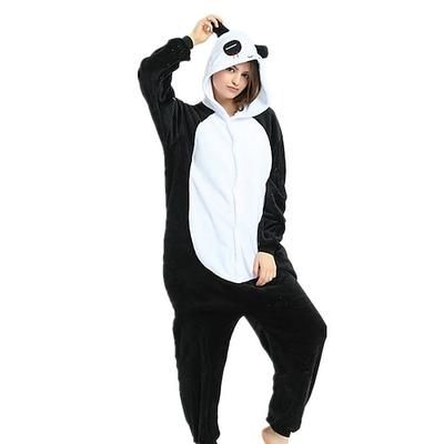 Pigiama Kigurumi Costume di fantasia Costume tutina Fantasia animale Panda Cartone animato Caldo Costume Divertente Comodo Adulti Unisex Uomini e Donne Halloween Carnevale Capodanno Feste Performance
