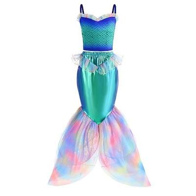 Sirena Principessa Ariel Costume Cosplay Abiti Cosplay for Ragazze Bambini Mascherata Settimana del libro