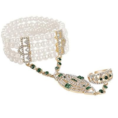 Anni 1920 Retrò Vintage Mascherata Il grande Gatsby Charleston Invitato al matrimonio Costume Per donna Mascherata Festa / Sera Ricevimento di nozze Addio al Nubilato Adulti 1 Bracciale Altri