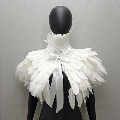 Retrò Vintage Punk Gotico Scialli Mantello di piume Strega malefico Drag queen Costume Per donna Fantasia Notte di Valpurga Carnevale Mascherata Festa / Sera Parata dell'Orgoglio Mese dell'orgoglio