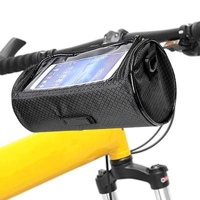 PROMEND Sacca da manubrio bici Borsa a tracolla Cestino da bicicletta 6 pollice Schermo touch Portatile Ciclismo per Ciclismo Blu Rosa Nero Campeggio e hiking Ciclismo / Bicicletta Campeggio
