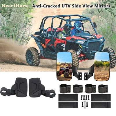 2 Pcs UTV Set di specchietti laterali Roll Bar Cage Universal UTV specchietti retrovisori laterali