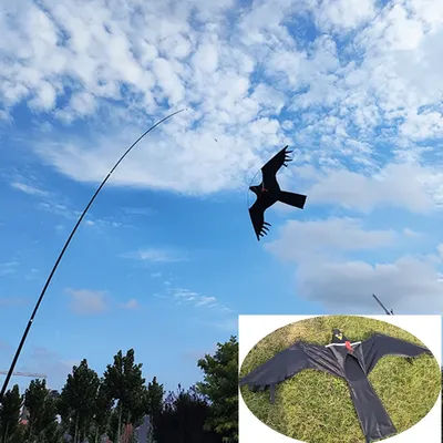 Outdoor Toys 47 Inch Bird Scaring Eagle Kite Good Flying For Garden/Orchard/ Farm