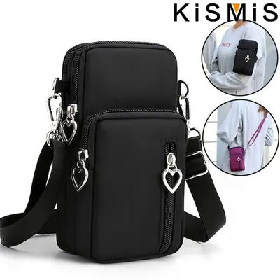 KISMIS Women Handbags Mini Bag Cell Phone Bags Small Crossbody Bags Flap Shoulder Bag Waterproof Running Arm Band Coin Purse