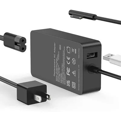 Surface Pro Charger 65W for Surface Pro 3/4/5/6/7/8/9/X Power Supply Adapter, Compatible for Both Microsoft Surface Book Laptop