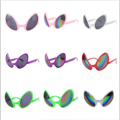 Halloween Alien Glasses Alien Costume Funny Glasses Party Decoration Holiday Party ET Sunglasses Headwear Halloween Adults Kids
