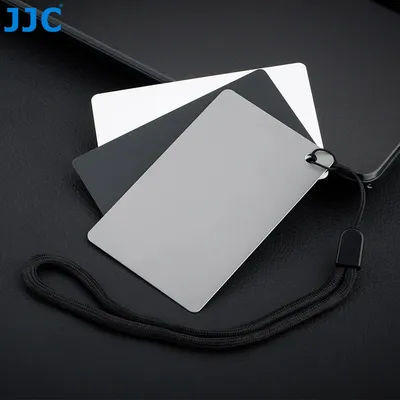 JJC White Balance Card 18% Neutral Grey Card Photography Color Correction Checker Camera Accessory