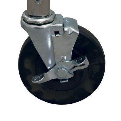 Saniserv P1909904 Swivel Casters, 2 with Brakes, Stainless Steel