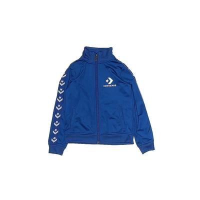 Converse Track Jacket: Blue Chevron Jackets & Outerwear - Kids Boy's Size 5