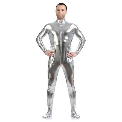 Costume di Carnevale Tuta Intera Tute Zentai Lucide Tuta di pelle Body Tinta unita Sesso Per uomo Per donna Costume per Halloween Adulti