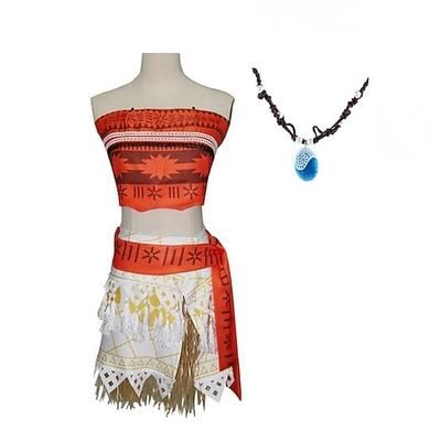 Principessa Moana Costume Cosplay Abiti Cosplay for Per donna Ragazze Bambini Adulti Carnevale Mascherata Settimana del libro Evento / Festa Mascherata