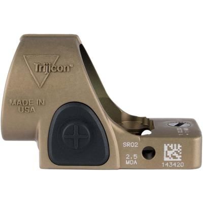 Trijicon OPMOD SRO Sight Adjustable LED 5.0 MOA Red Dot Coyote Brown 2500022